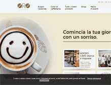 Tablet Screenshot of orocaffe.com